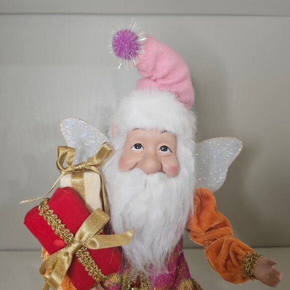 Vintage Christmas Eve Fairy Mark Roberts Style Poseable Christmas Decor Doll - Picture 4 of 10